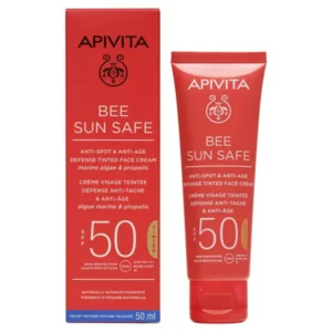 APIVITA BEE SUN SAFE CREMA ANTIEDAD ANTIMANCHAS C/COLOR SPF 50 +