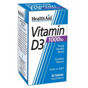 HEALTH AID VITAMIN D3 1000IU 30 TABLETS