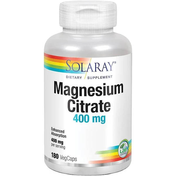 SOLARAY MAGNESIUM CITRATO 180 CAPS 2