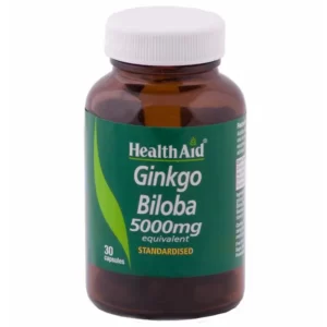 HEALTH AID GINKGO BILOBA 5000 MG 30 CAPS
