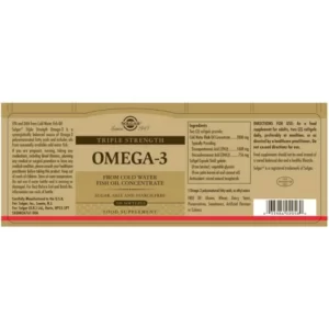 SOLGAR OMEGA 3 TRIPLE CONCENTRACION 100 CAPSULAS 1