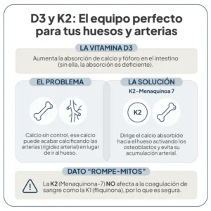 IVB VITAMINA D3+K2 60 CAPSULAS