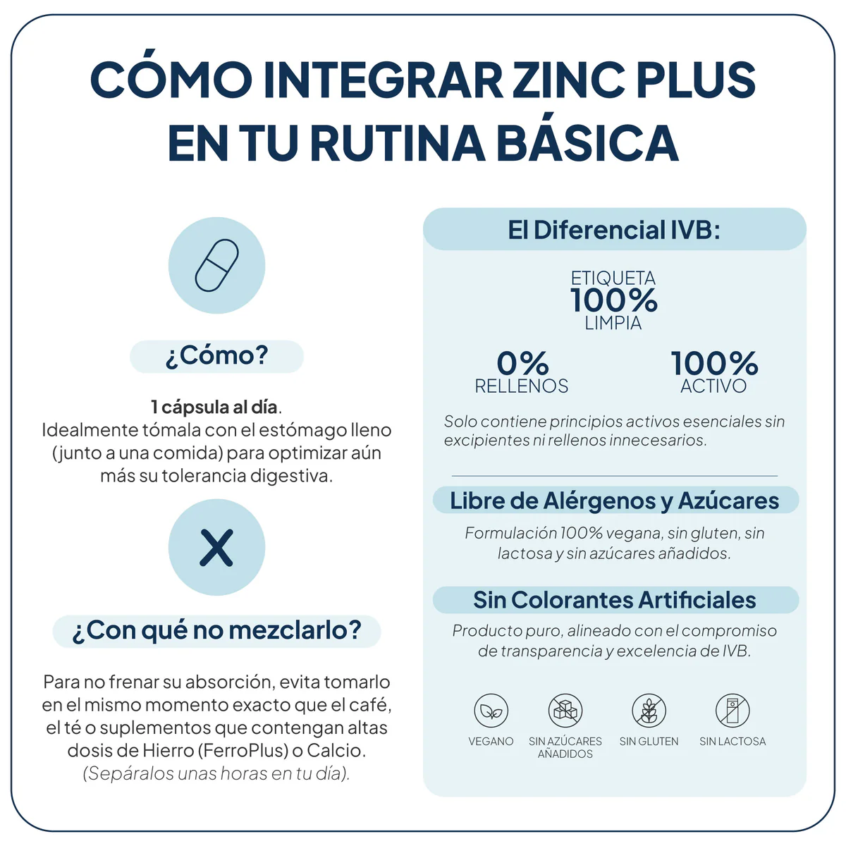 IVB ZINC PLUS 60 CAPSULAS